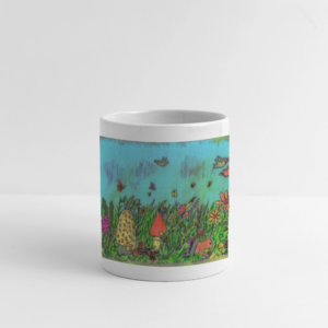 Panoramatasse - Pilzwiese