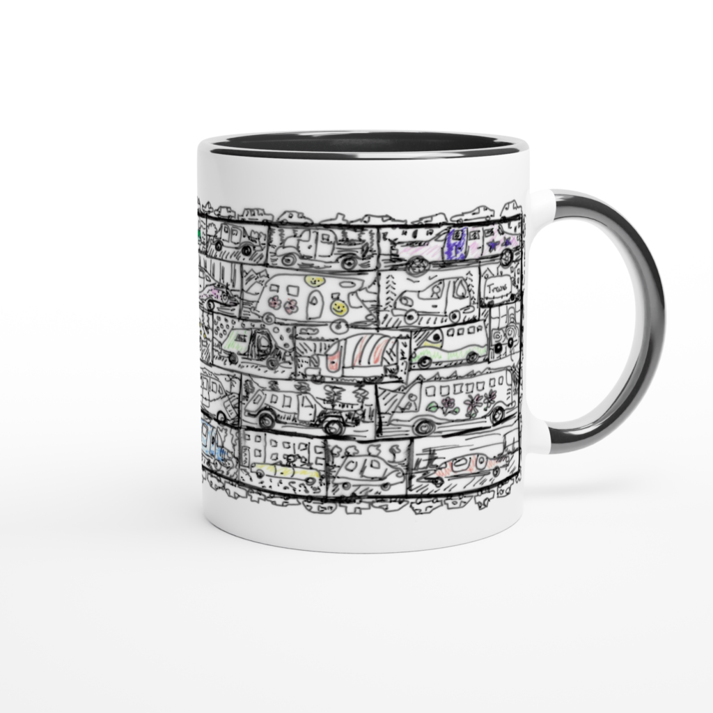 Tasse mit Motiv "Autos"