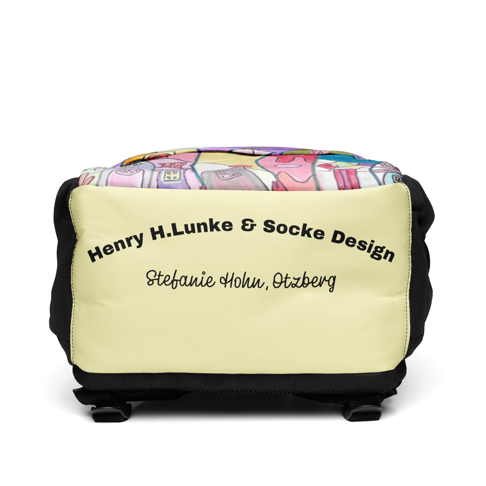 Allzweck-Rucksack - Motiv Stadt mit Mond – Bild 3