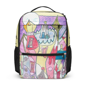 Allzweck-Rucksack - Motiv Stadt mit Mond