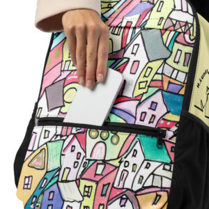 Allzweck-Rucksack - Motiv Häuser