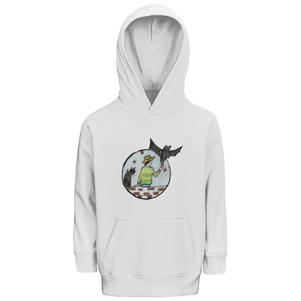 Kinder Premium Bio Hoodie Fledermaus