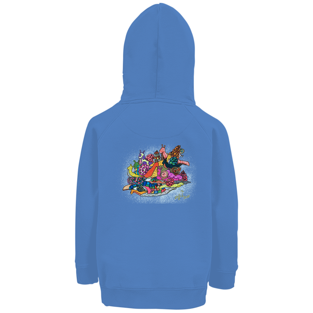 Kinder Premium Bio Hoodie Schneckencarambolage – Bild 2