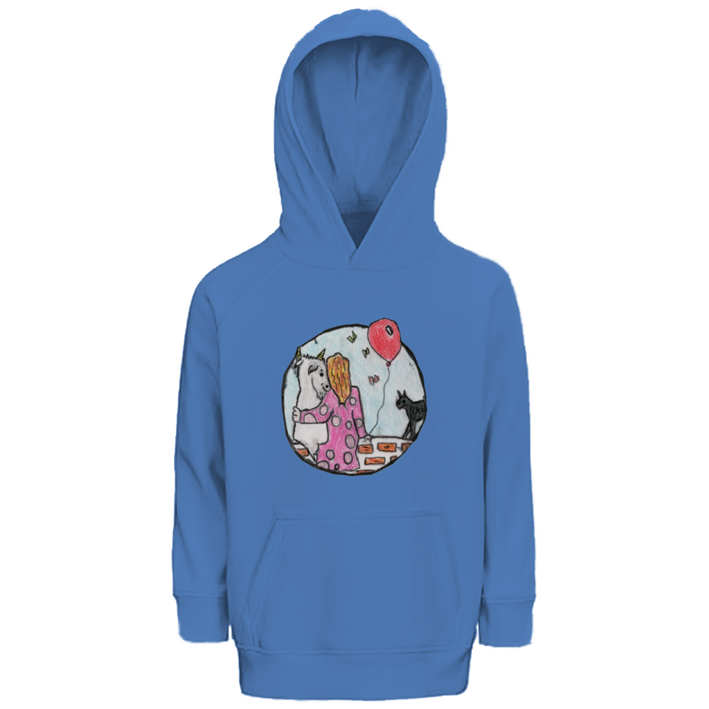 Kinder Premium Bio Hoodie Ziege – Bild 2