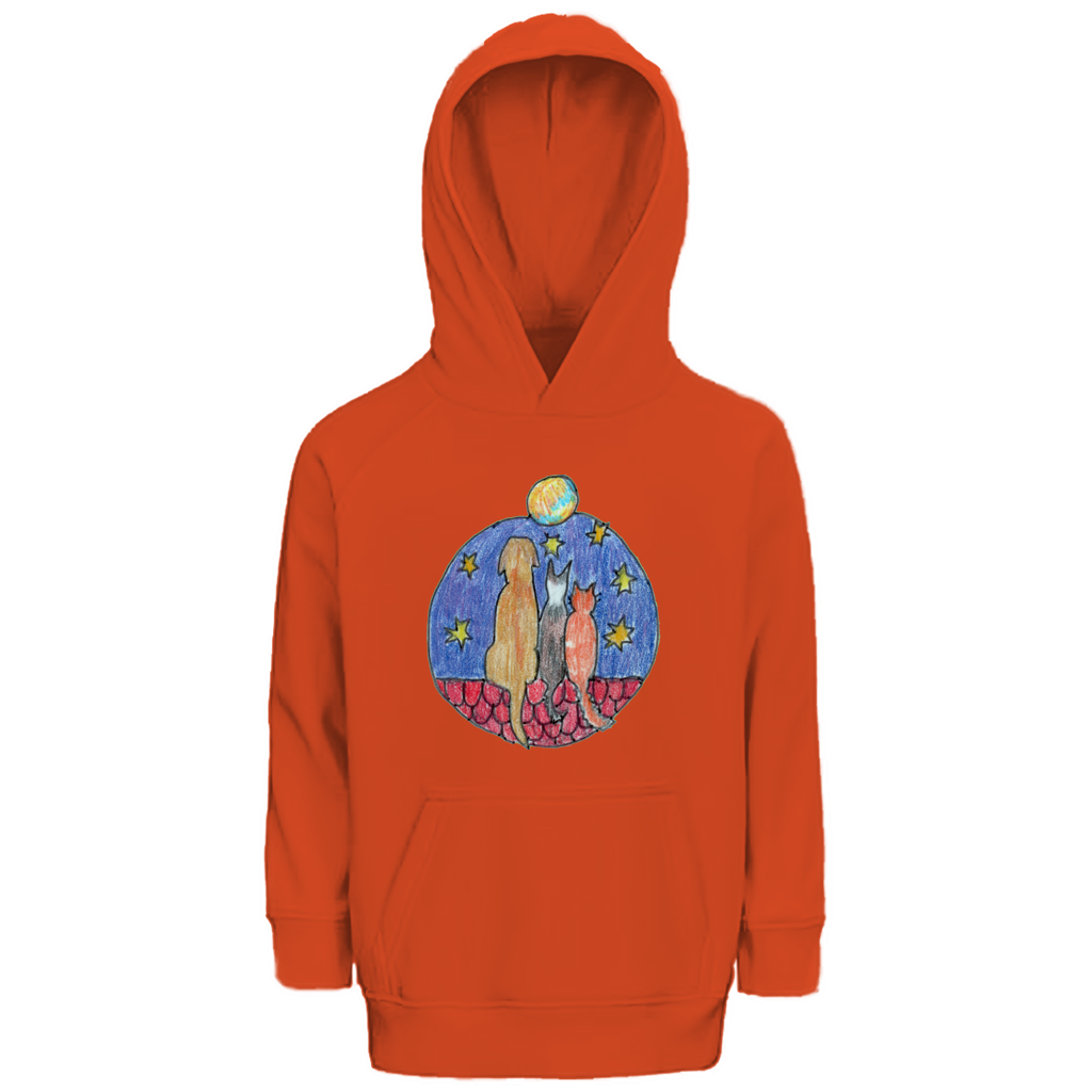 Kinder Premium Bio Hoodie Freunde – Bild 3