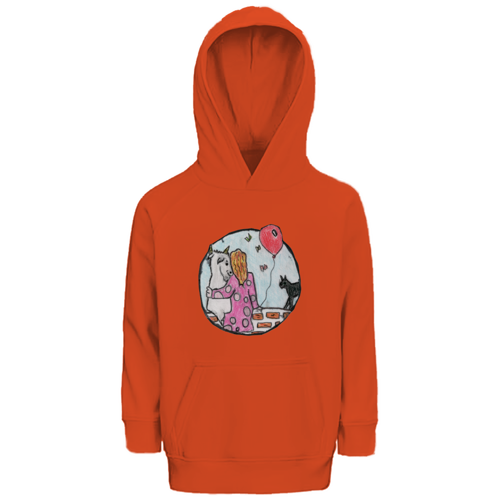 Kinder Premium Bio Hoodie Ziege – Bild 3