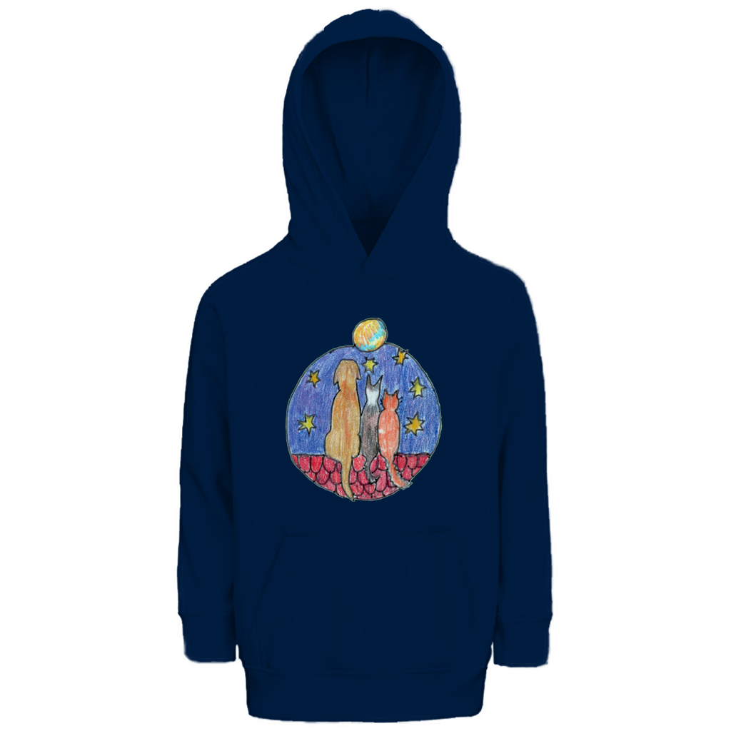 Kinder Premium Bio Hoodie Freunde – Bild 4