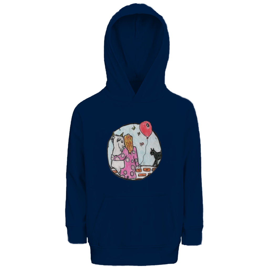 Kinder Premium Bio Hoodie Ziege – Bild 4