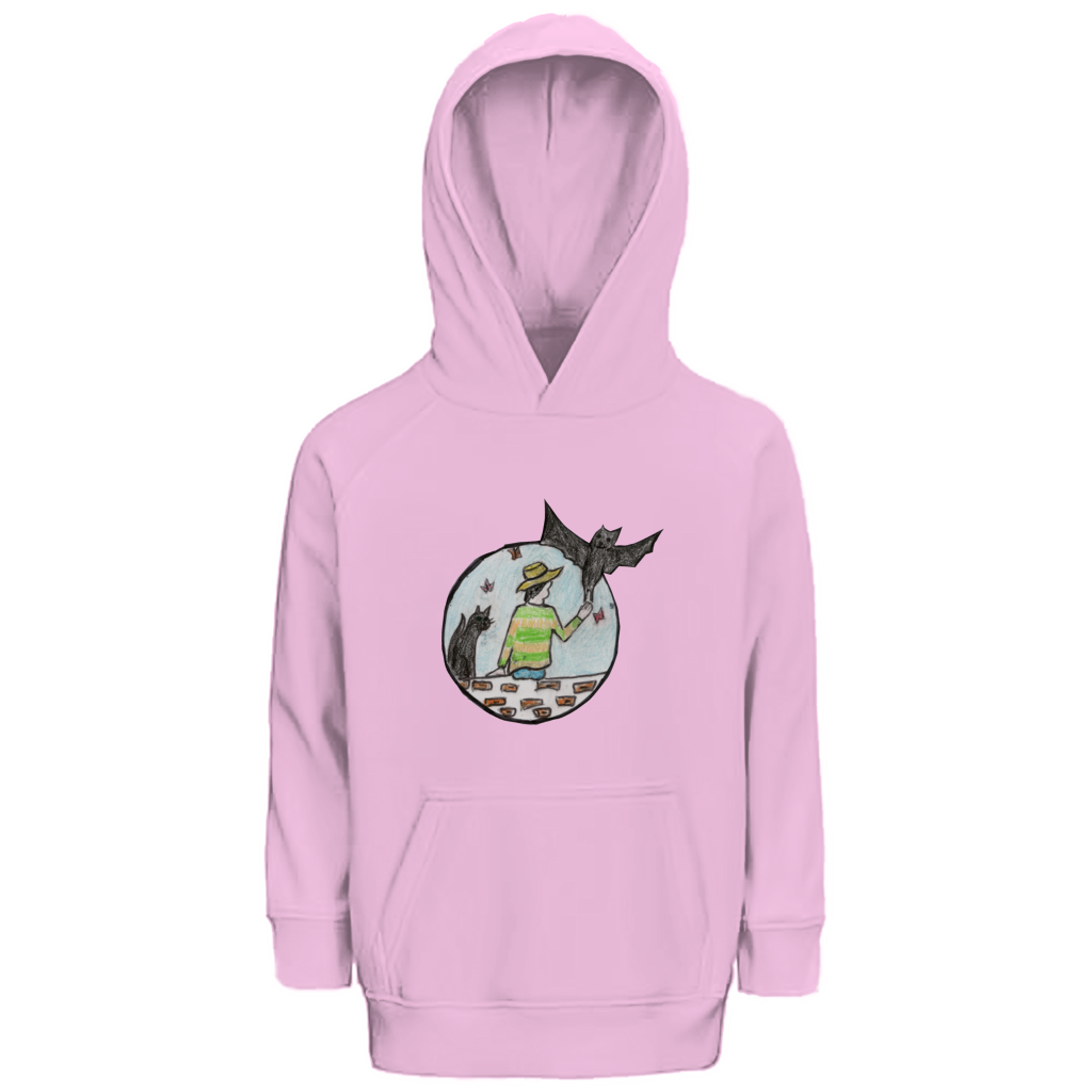 Kinder Premium Bio Hoodie Fledermaus – Bild 5