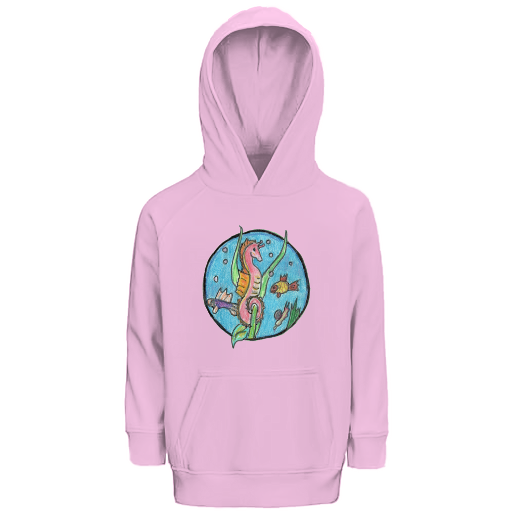 Kinder Premium Bio Hoodie Seepferdchen – Bild 5