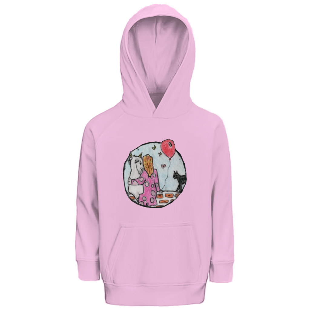 Kinder Premium Bio Hoodie Ziege – Bild 5