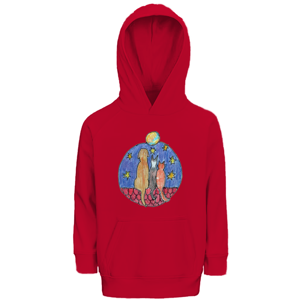 Kinder Premium Bio Hoodie Freunde – Bild 6