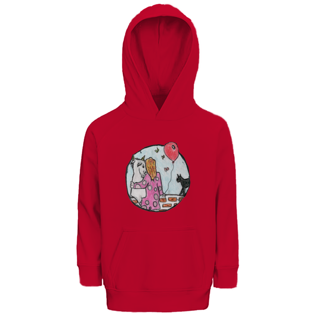 Kinder Premium Bio Hoodie Ziege – Bild 6
