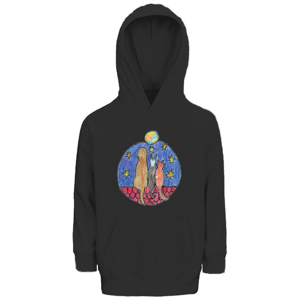Kinder Premium Bio Hoodie Freunde – Bild 7