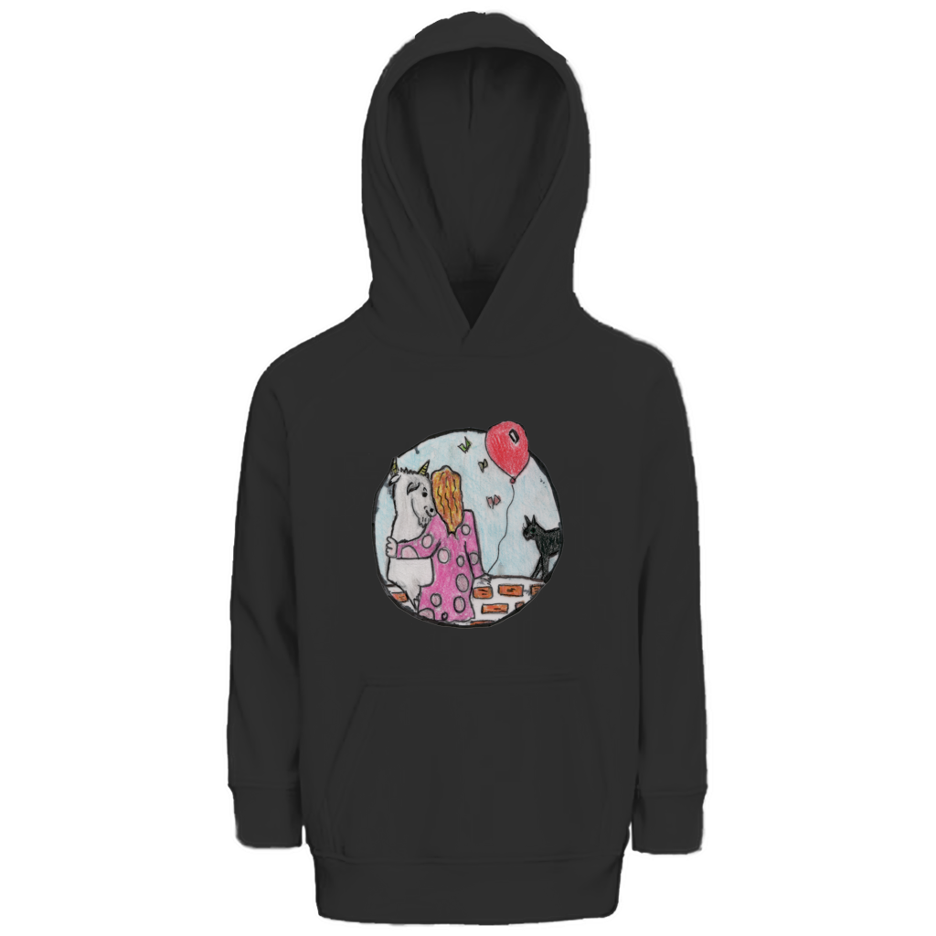 Kinder Premium Bio Hoodie Ziege – Bild 7