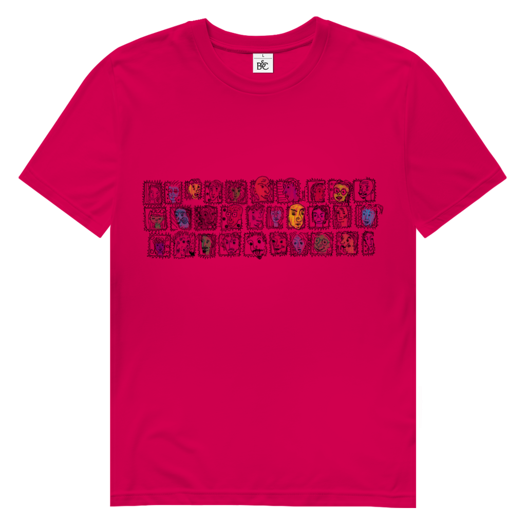 Herren Premium Bio T-Shirt Köpfe – Bild 2