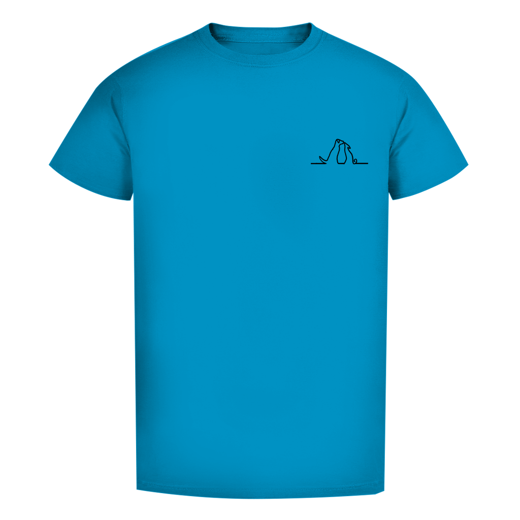 Herren Premium Bio T-Shirt Blumenhunde – Bild 9