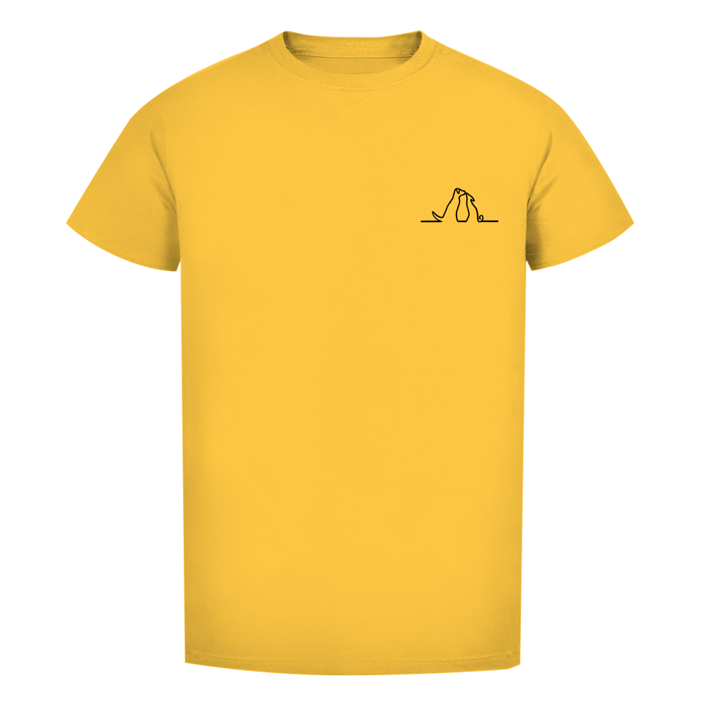 Herren Premium Bio T-Shirt Blumenhunde – Bild 11