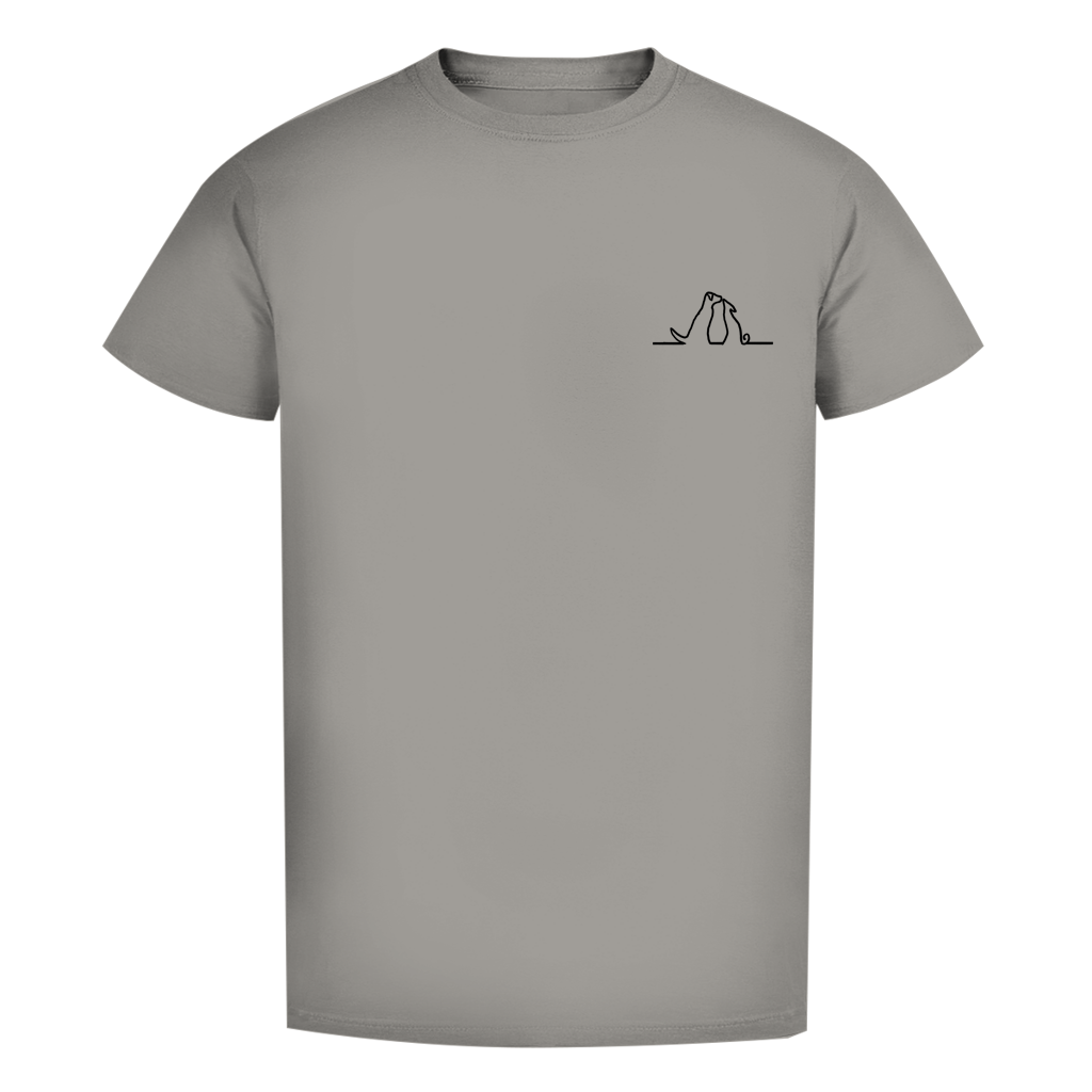 Herren Premium Bio T-Shirt Blumenhunde – Bild 13