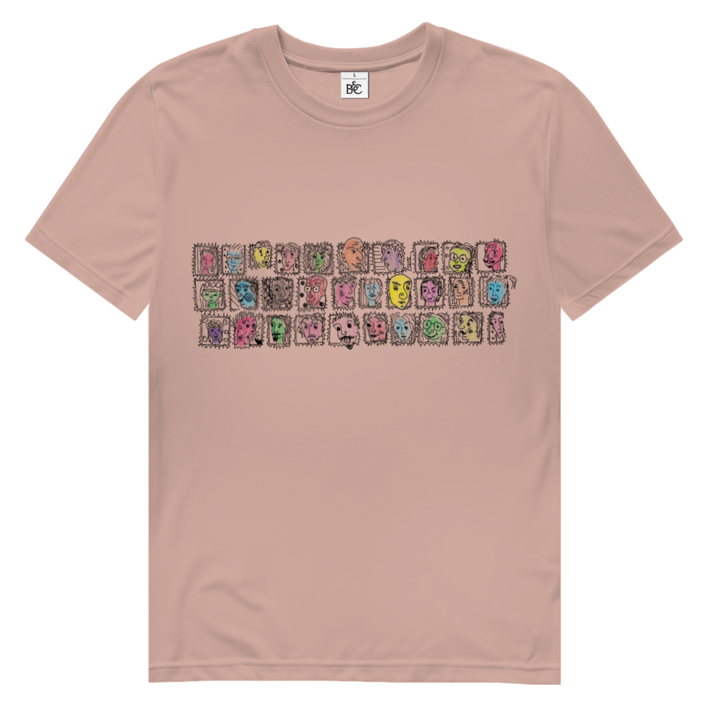 Herren Premium Bio T-Shirt Köpfe – Bild 5