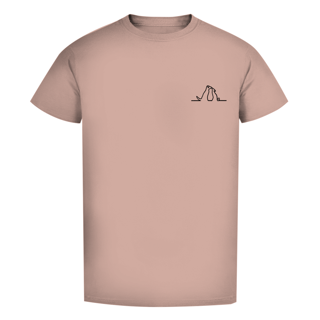 Herren Premium Bio T-Shirt Blumenhunde – Bild 15