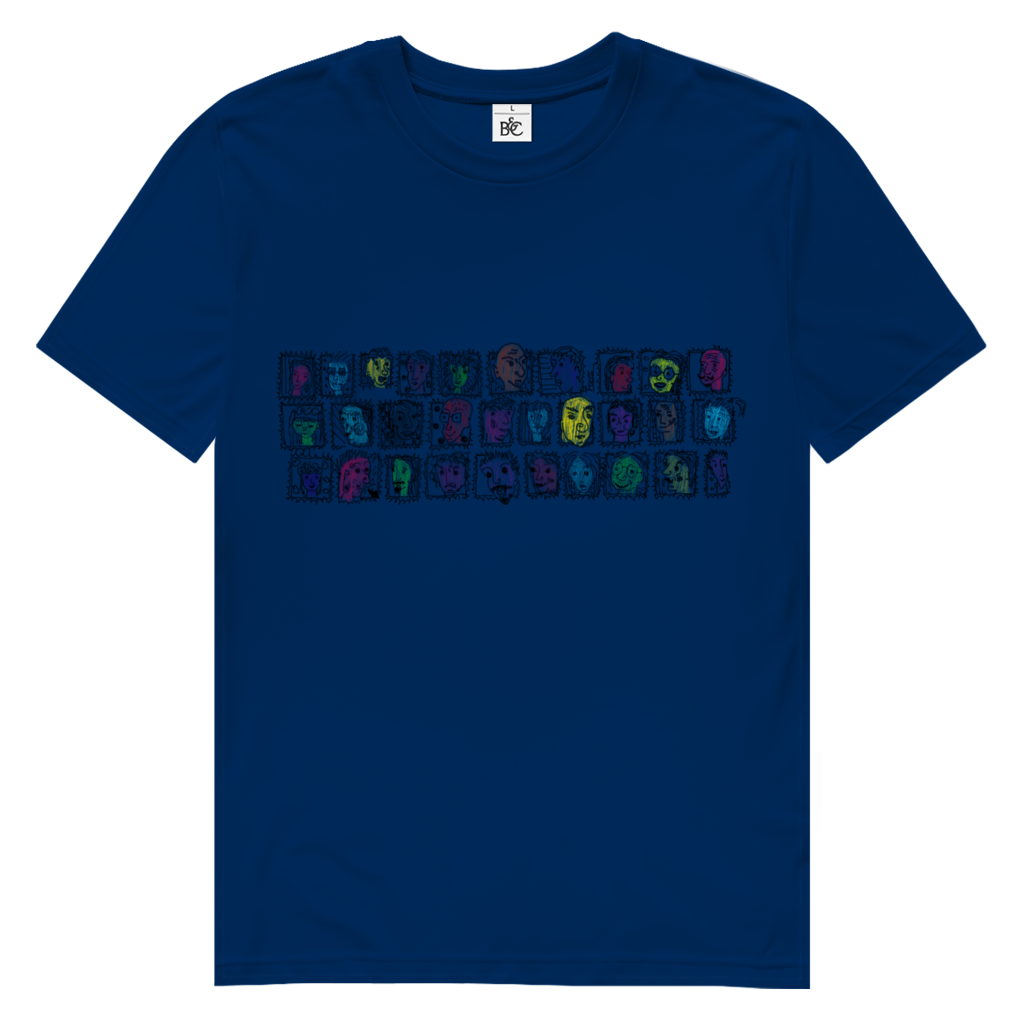 Herren Premium Bio T-Shirt Köpfe – Bild 6