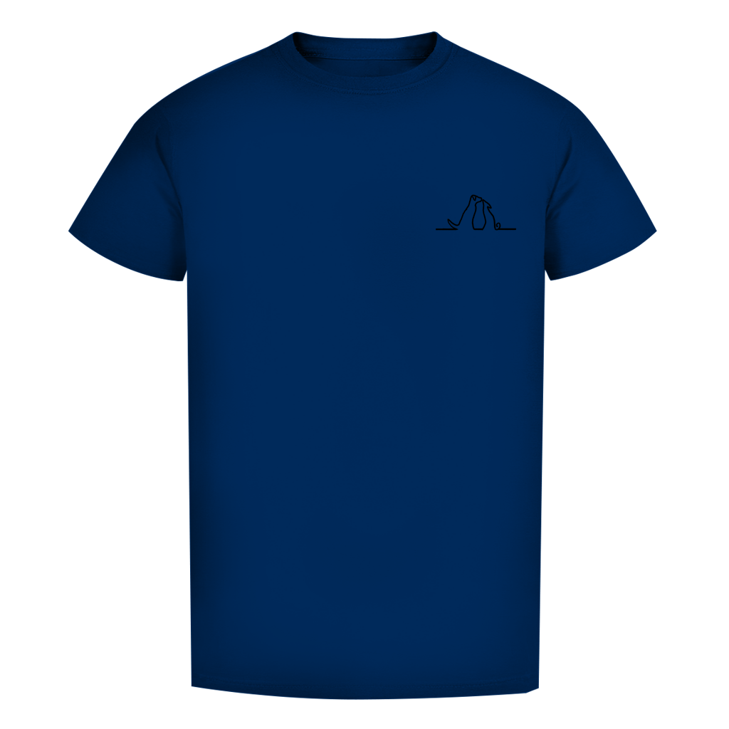 Herren Premium Bio T-Shirt Blumenhunde – Bild 17