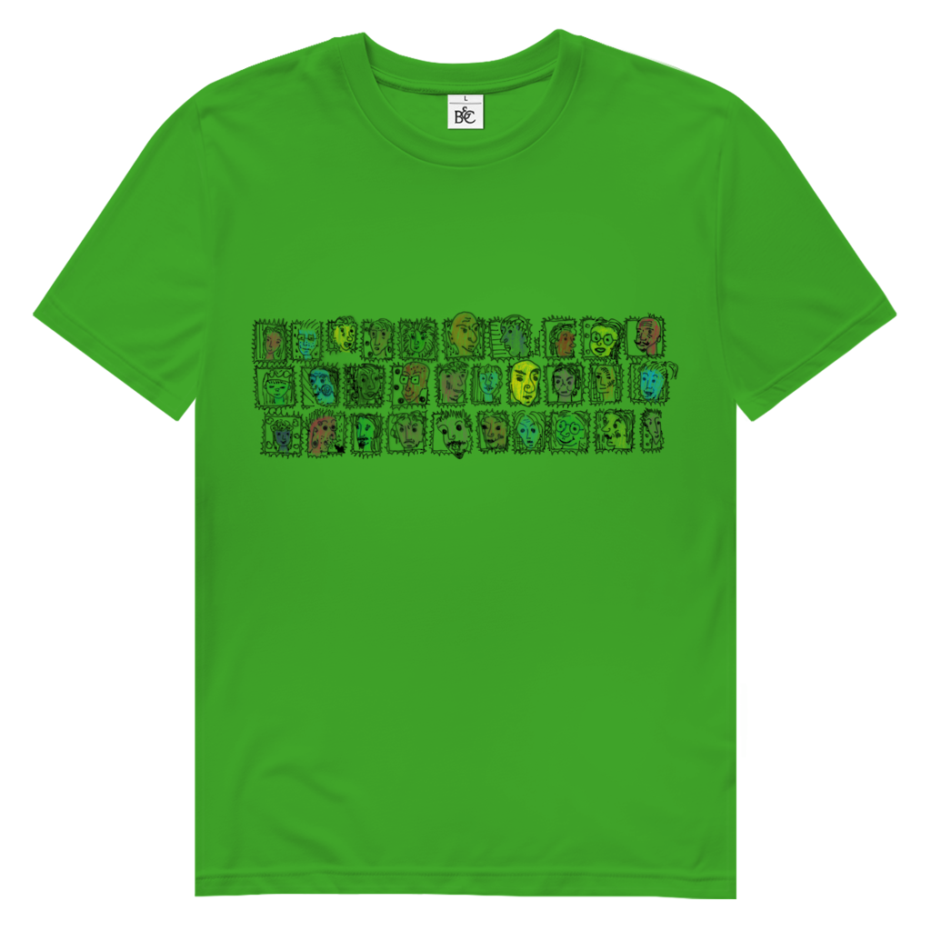 Herren Premium Bio T-Shirt Köpfe – Bild 8