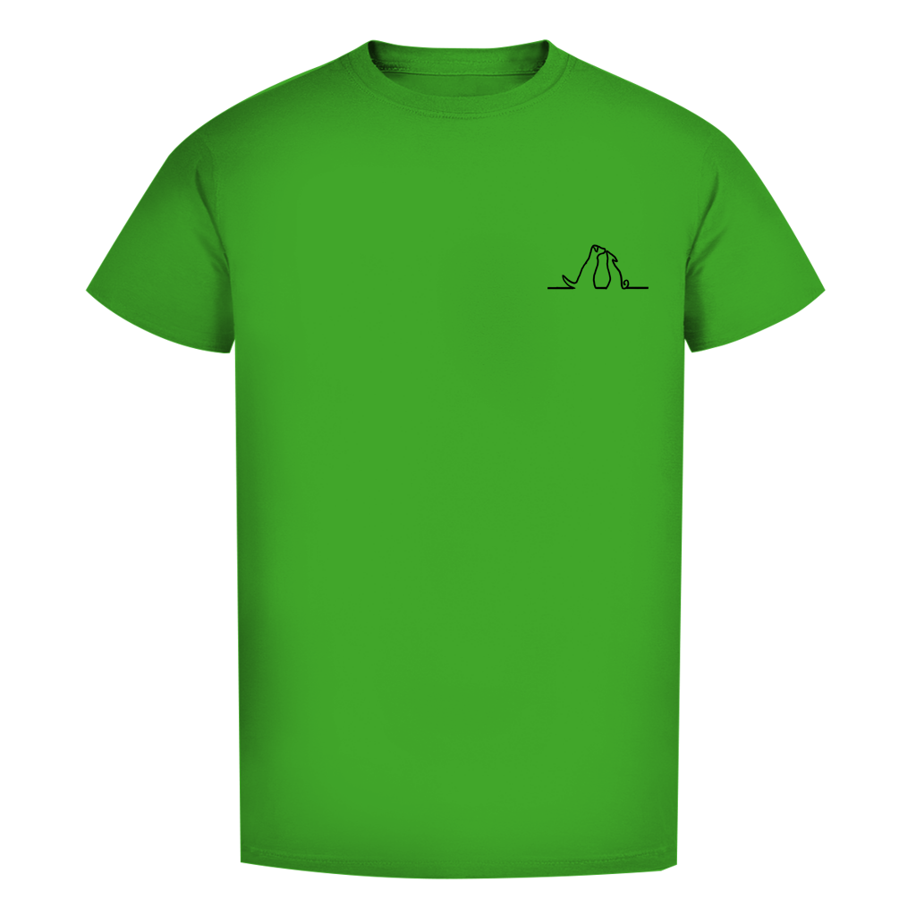 Herren Premium Bio T-Shirt Blumenhunde – Bild 19