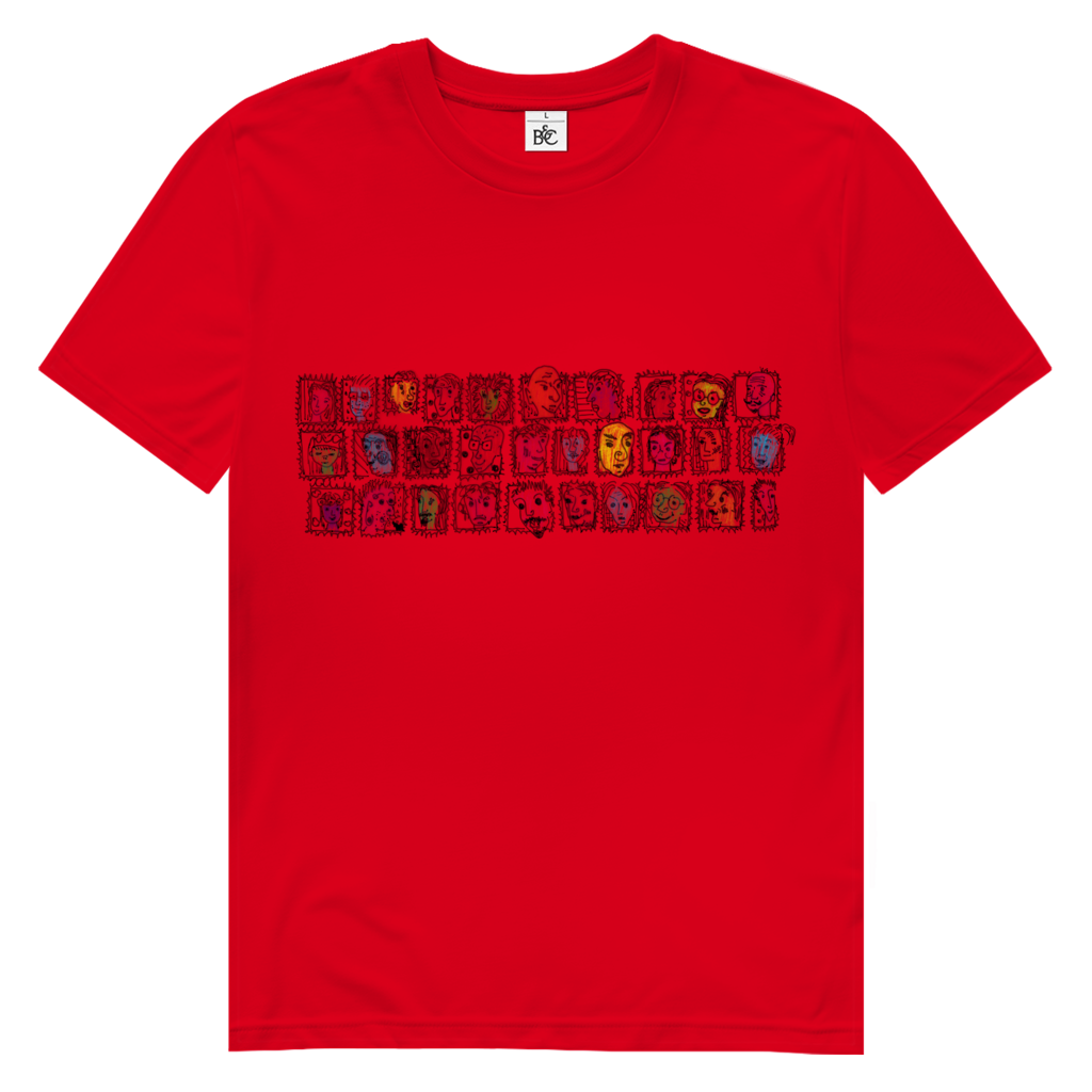 Herren Premium Bio T-Shirt Köpfe – Bild 9