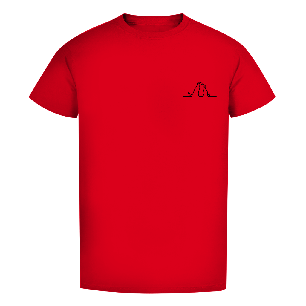 Herren Premium Bio T-Shirt Blumenhunde – Bild 21