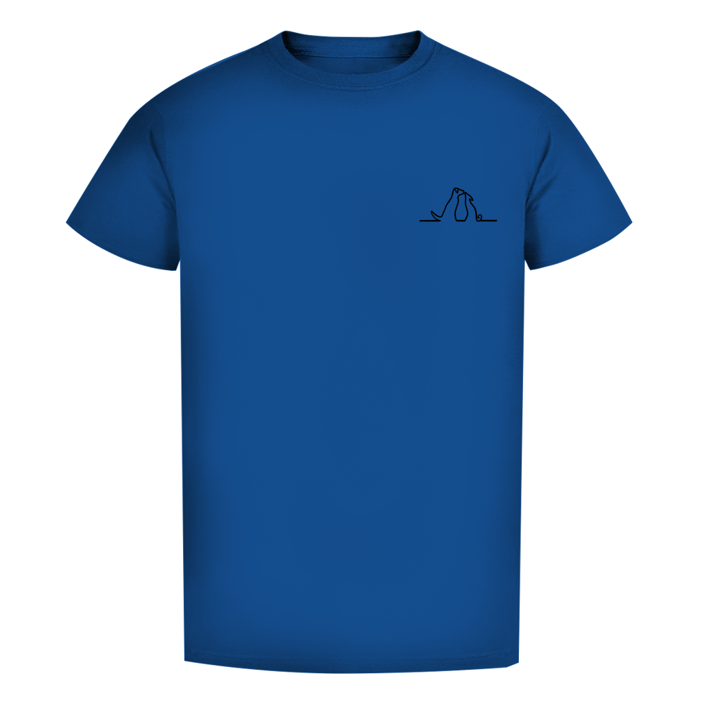 Herren Premium Bio T-Shirt Blumenhunde – Bild 23