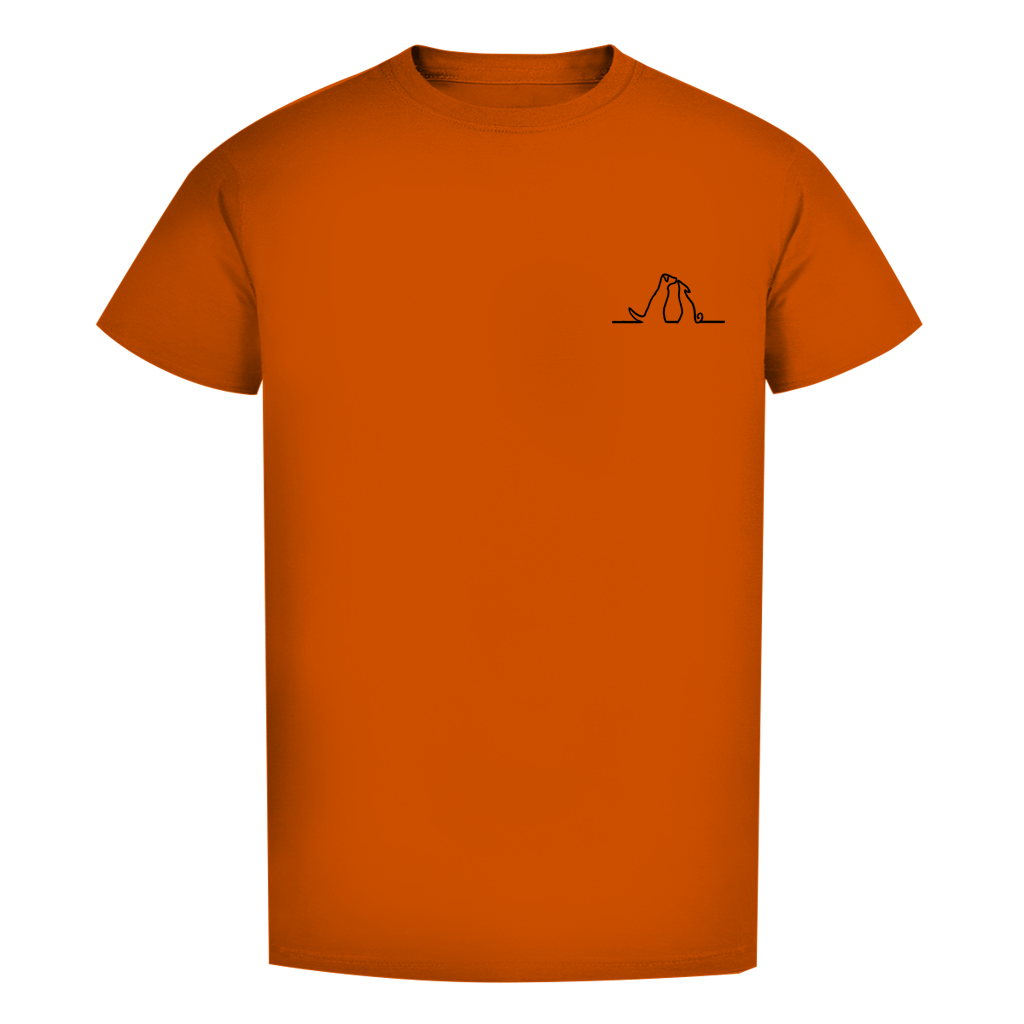 Herren Premium Bio T-Shirt Blumenhunde – Bild 25