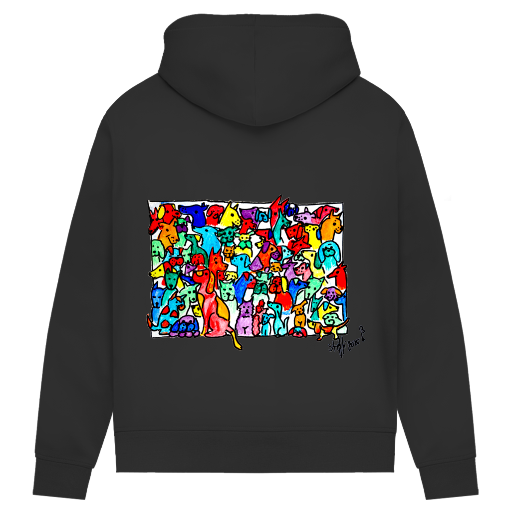 Damen Premium Bio Hoodie Find the Cat 4 – Bild 2