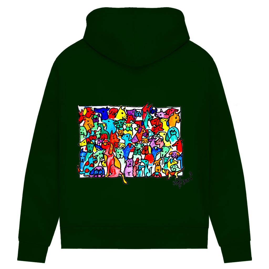 Damen Premium Bio Hoodie Find the Cat 4 – Bild 3