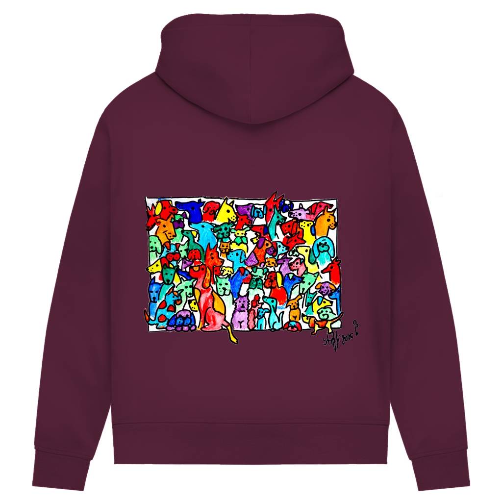 Damen Premium Bio Hoodie Find the Cat 4 – Bild 4