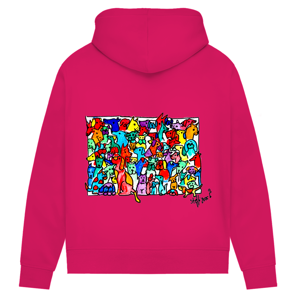 Damen Premium Bio Hoodie Find the Cat 4 – Bild 5
