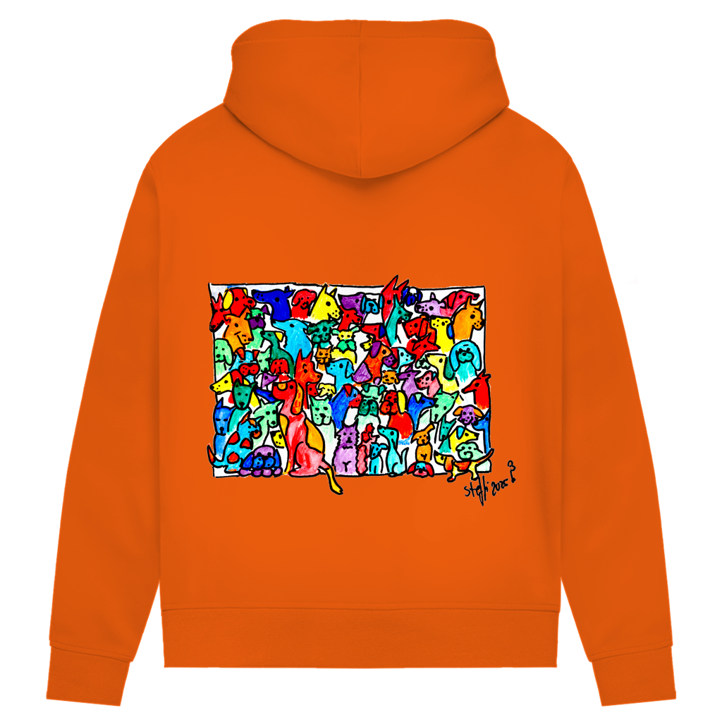 Damen Premium Bio Hoodie Find the Cat 4 – Bild 8