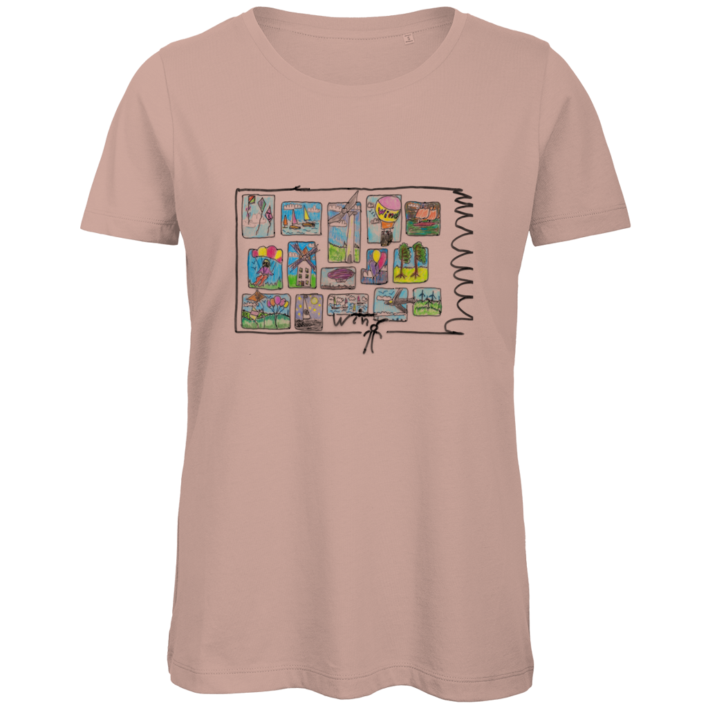 Damen Premium Bio T-Shirt Wind – Bild 2