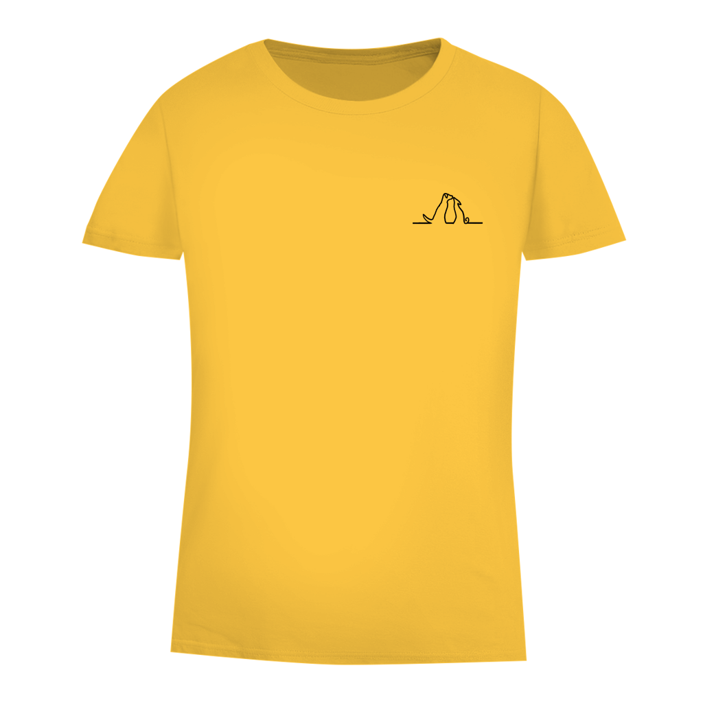 Damen Premium Bio T-Shirt Blumenhunde – Bild 11