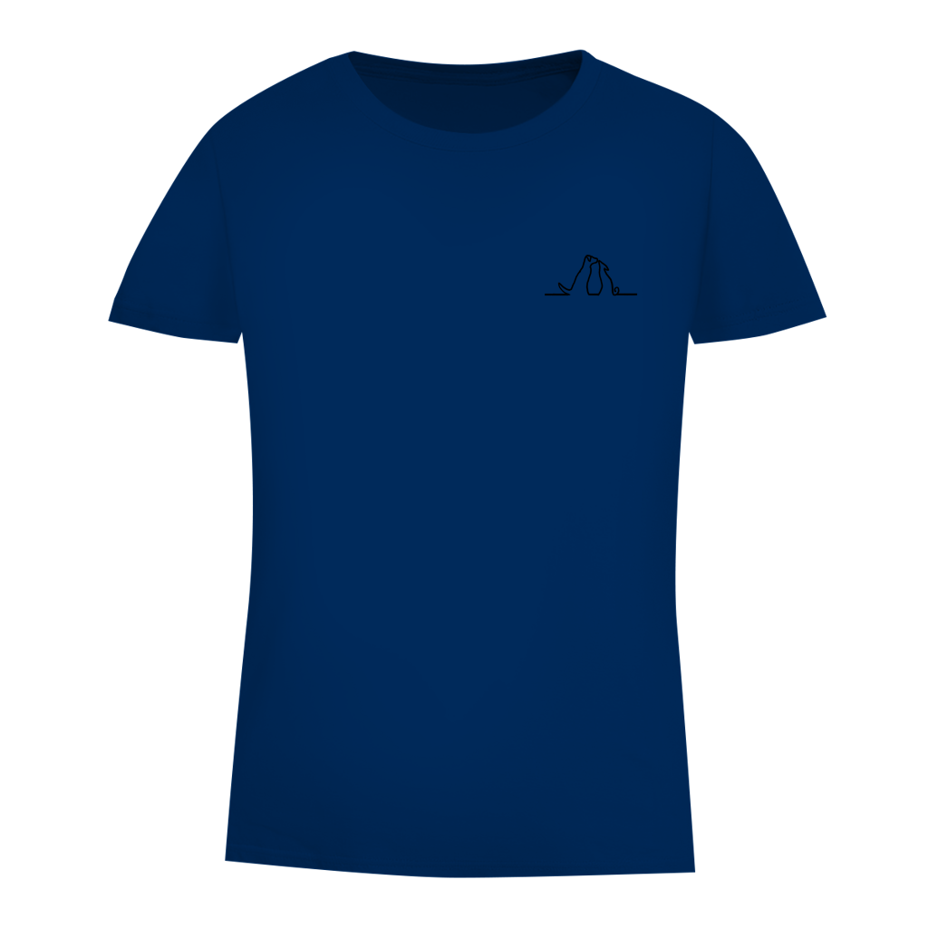 Damen Premium Bio T-Shirt Blumenhunde – Bild 15