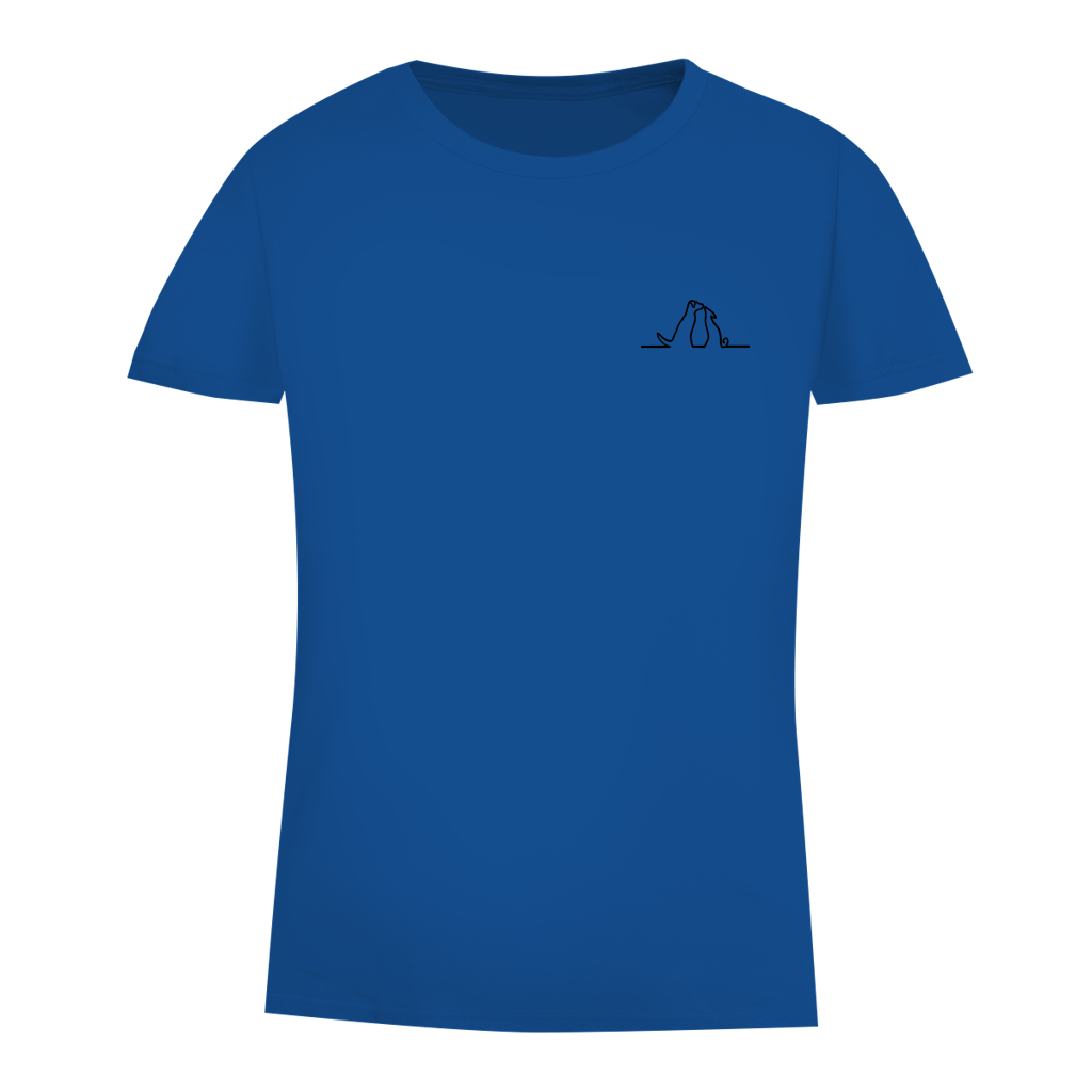 Damen Premium Bio T-Shirt Blumenhunde – Bild 19