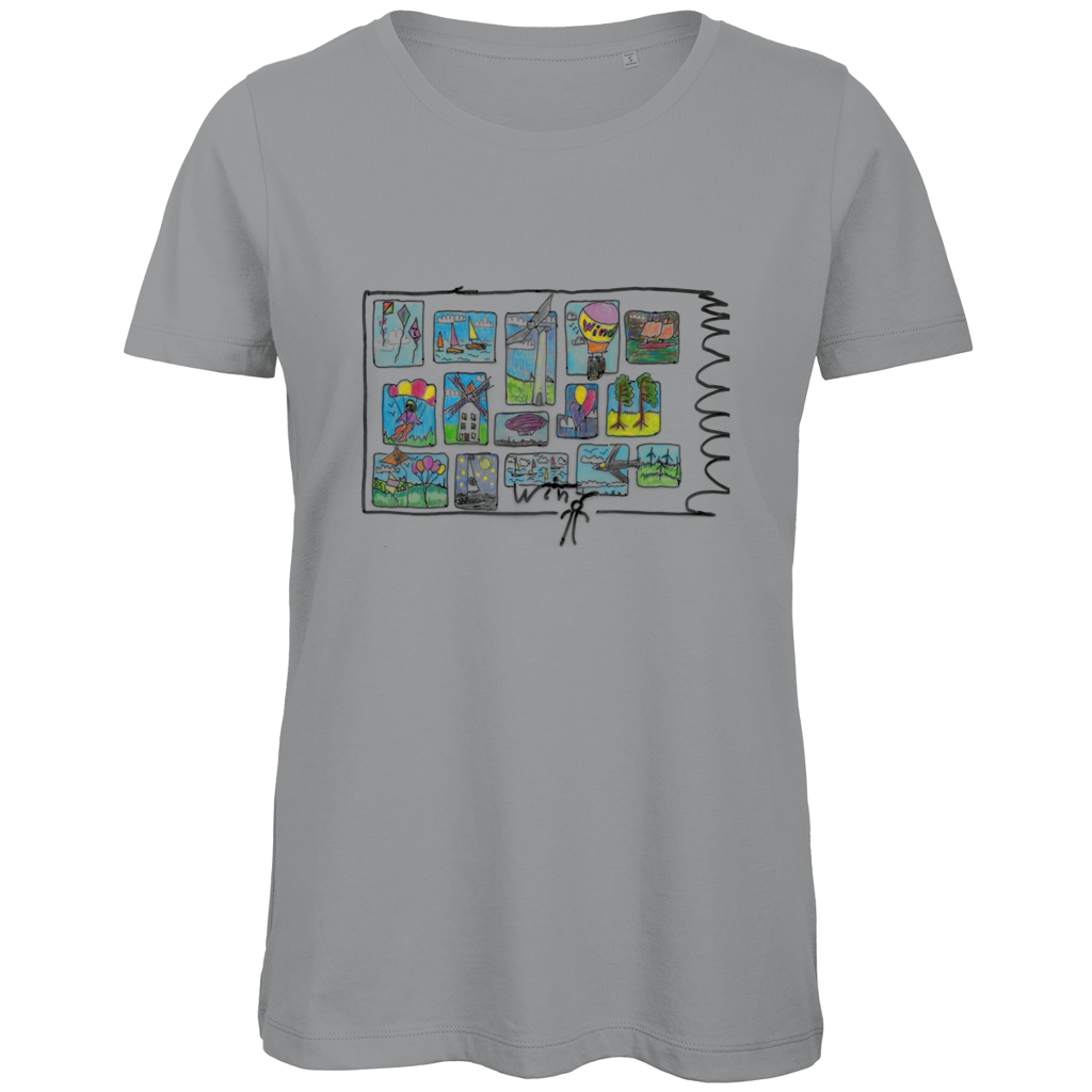 Damen Premium Bio T-Shirt Wind – Bild 5