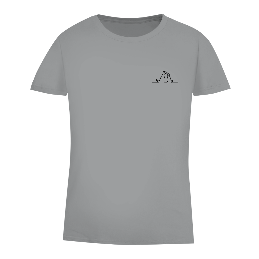 Damen Premium Bio T-Shirt Blumenhunde – Bild 21