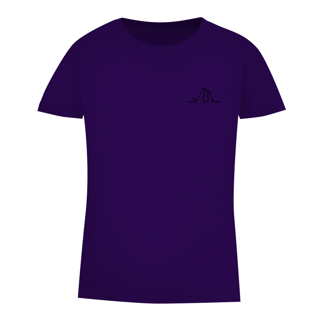 Damen Premium Bio T-Shirt Blumenhunde – Bild 25
