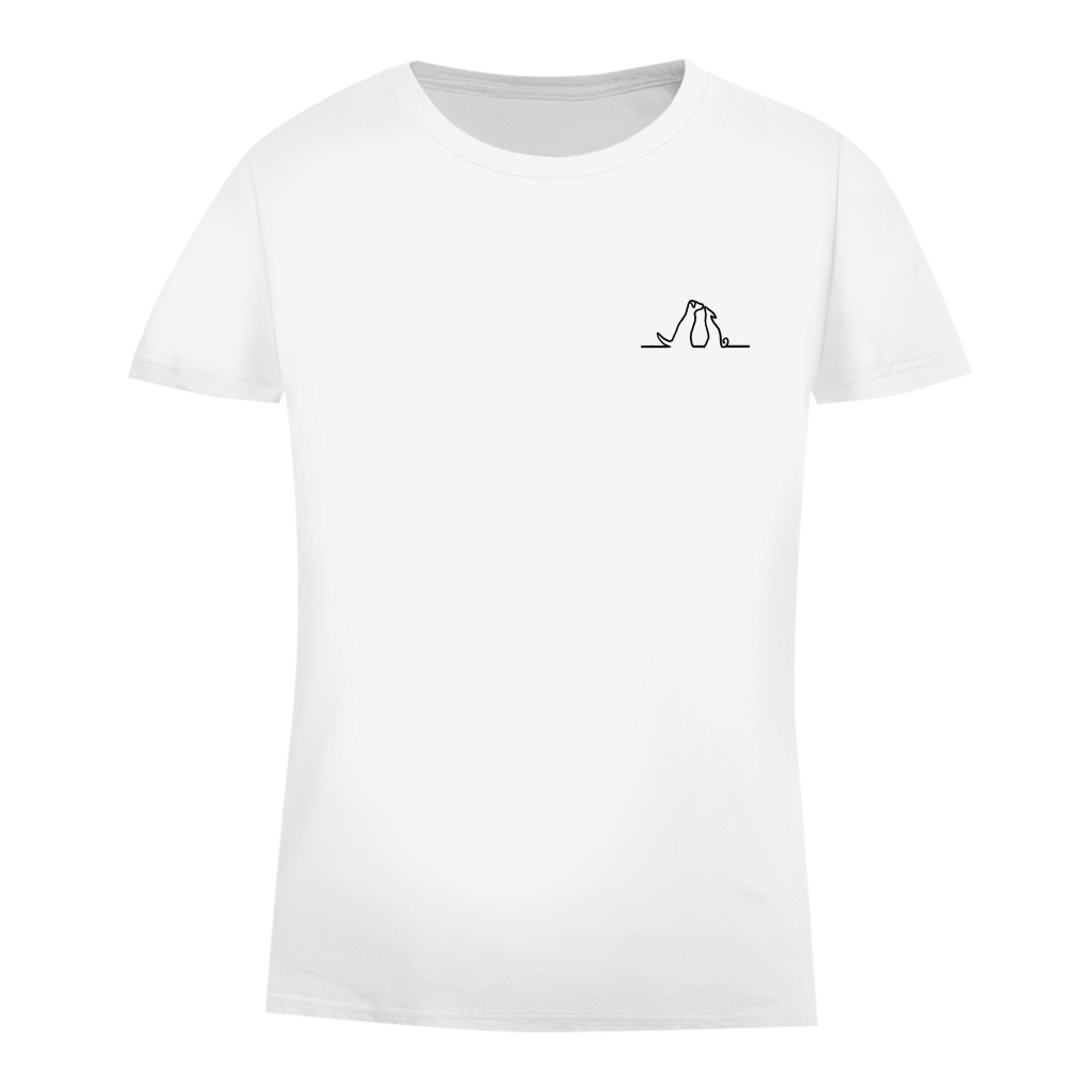 Damen Premium Bio T-Shirt Blumenhunde – Bild 27
