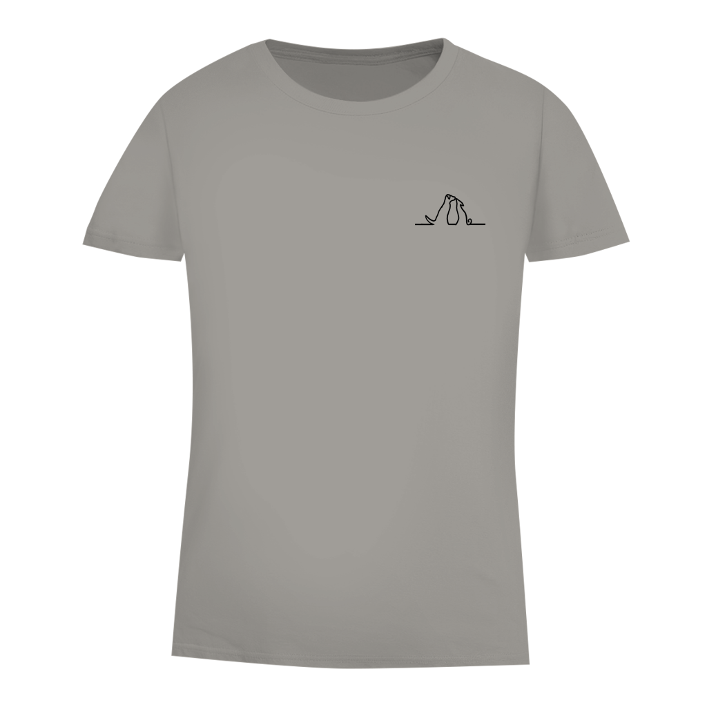 Damen Premium Bio T-Shirt Blumenhunde – Bild 29