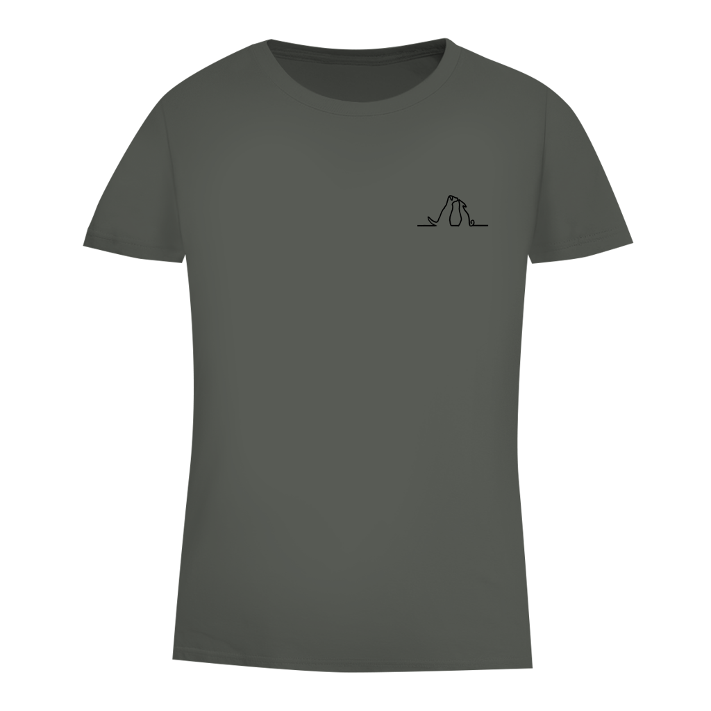 Damen Premium Bio T-Shirt Blumenhunde – Bild 31