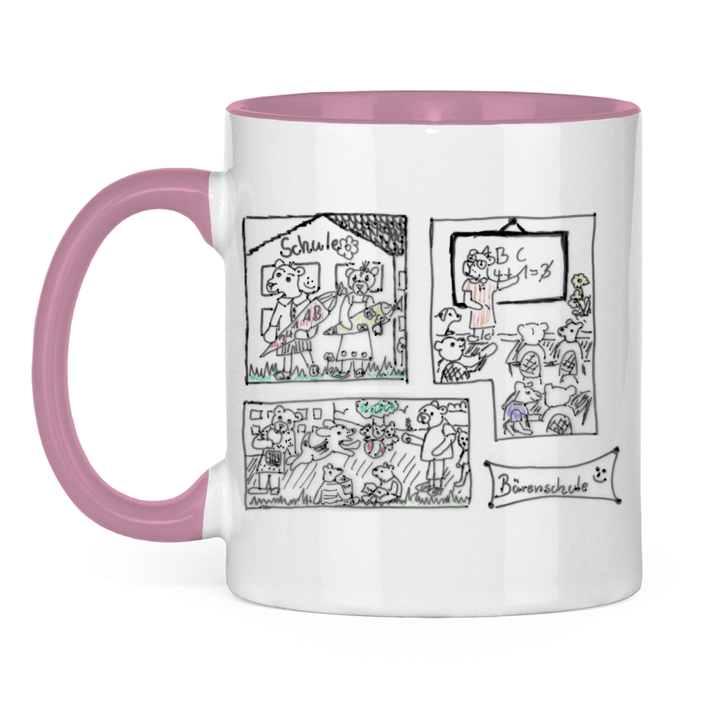 Tasse zweifarbig Bärenschule – Bild 6