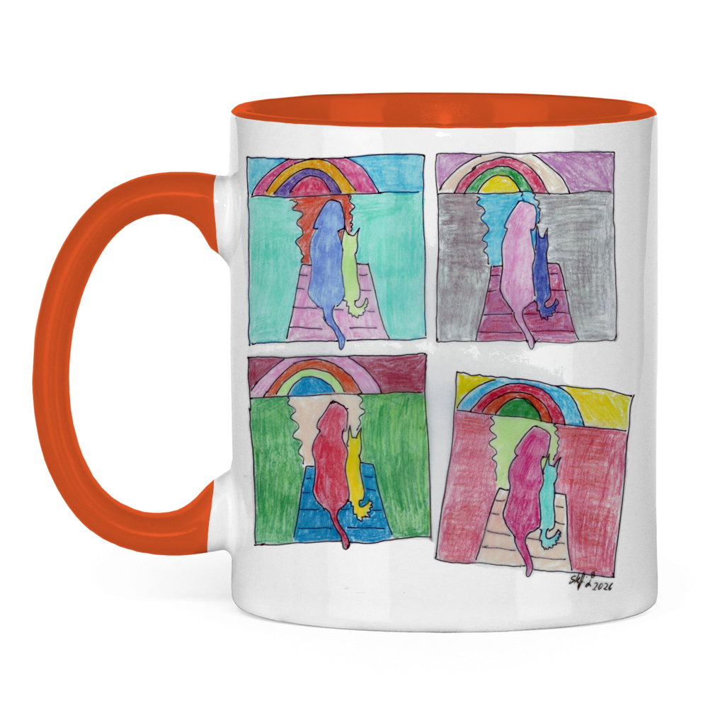Tasse zweifarbig PastellHunde – Bild 6